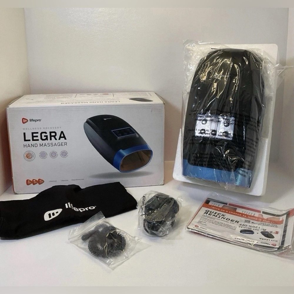 LifePro Legra Hand Massager Compression & Acupressure Therapy Machine NEW